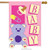 Baby Girl Decorative Large Applique House Flag by Red Carpet Studios