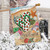 Coastal Christmas Beach House Flag