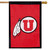 University of Utah Applique NCAA Licensed House Flag