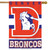 Denver Broncos Vertical NFL House Flag