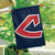 Wincraft large Cleveland Indians MLB house flag with red and white logo on navy blue background.