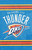 Oklahoma City Thunder Applique House Flag