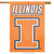University of Illinois Applique & Embroidered Banner Flag NCAA