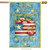 Bless Our Land Patriotic House Flag
