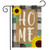 Briarwood Lane small printed garden flag with sunflowers and "HOME" on burlap, perfect for spring summer decor.