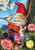 Briarwood Lane Garden Gnome Spring House Flag with colorful springtime design and cheerful garden scene.