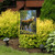 Briarwood Lane small printed Wild Moose Summer Garden Flag with colorful wilderness wildlife design on display.
