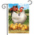 Briarwood Lane small printed garden flag with hen and chicks in a colorful springtime barn scene.