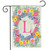 Spring Monogram Letter L Garden Flag