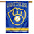 Milwaukee Brewers Applique Embroidered Banner Flag MLB