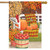 Autumn Picnic Scene House Flag