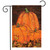 Briarwood Lane small printed garden flag with colorful autumn pumpkins and leaves for porch display.