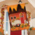 Autumn Night Camper House Flag