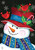 Snowman And Cardinals Christmas House Flag