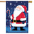 North Star Santa Christmas House Flag