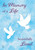 Briarwood Lane small printed garden flag with white doves and "In Memory Of A Life" message.