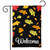 Welcome Leaves Fall Burlap Garden Flag