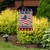 Briarwood Lane star burlap garden flag, patriotic USA design with red, white, and blue colors.