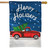 Happy Holidays Truck Applique House Flag
