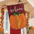 Welcome Pumpkin Fall Applique House Flag