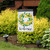 Briarwood Lane small printed garden flag with colorful lemon wreath and welcome sign for spring summer porch display.