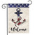 American Anchor Summer Burlap Garden Flag