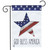 God Bless America Star Patriotic Burlap Garden Flag
