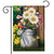 Briarwood Lane small printed garden flag with colorful spring flowers and cheery bird design for porch display.