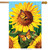 Sunflower Field Summer House Flag