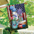 Briarwood Lane American Picnic Rustic House Flag with patriotic stars, stripes, and red, white, blue colors.