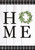 Briarwood Lane small, printed, decorative garden flag with colorful, cheery 'HOME' design and green wreath.