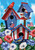 Briarwood Lane American Birdhouses with patriotic birds and flowers, stars and stripes pattern, red, white, blue.