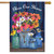 Briarwood Lane Bless Our Home Mason Jars flag with colorful flowers and cheery springtime design.