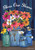 Briarwood Lane Bless Our Home Mason Jars colorful springtime decorative flag with flowers and cheery design.