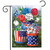 Briarwood Lane America In Bloom Patriotic Garden Flag with red, white, and blue stars and stripes.
