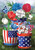 Briarwood Lane America In Bloom Patriotic Garden Flag with red, white, blue stars and stripes.