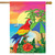 Paradise Parrot Summer House Flag
