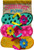 Briarwood Lane colorful printed flip flops on burlap house flag with cheerful summer seasonal design.