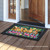 Briarwood Lane Garden Bunnies Spring Doormat, colorful printed decorative mat with bunnies and flowers.