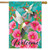 Hummingbird Dance Spring House Flag