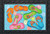 Briarwood Lane Summer Flip Flops Nautical Doormat with colorful flip flops and seashells on blue background.