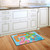 Briarwood Lane Summer Flip Flops Nautical Doormat with colorful flip flops on blue background indoor mat.
