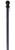 Briarwood Lane 57" black metal flag pole, house flag hardware and accessories for flags and poles.