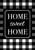 Briarwood Lane Home Sweet Home Checkers Spring Garden Flag, plaid small yard banner.