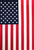 Briarwood Lane American Flag House Flag with red, white, and blue colors, stars, and stripes.