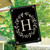 Briarwood Lane classic monogram letter H double-sided house flag in elegant black with gold print.