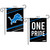 Briarwood Lane Detroit Lions One Pride NFL licensed garden flag with blue lion logo and stripes.