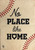Briarwood Lane small printed burlap garden flag with No Place Like Home baseball team design.