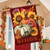 Briarwood Lane Fall Beauty Floral House Flag, colorful autumn decor with pumpkins and flowers.