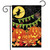 Briarwood Lane Halloween garden flag with jack-o-lanterns, bats, and spooky decorations for porch display.